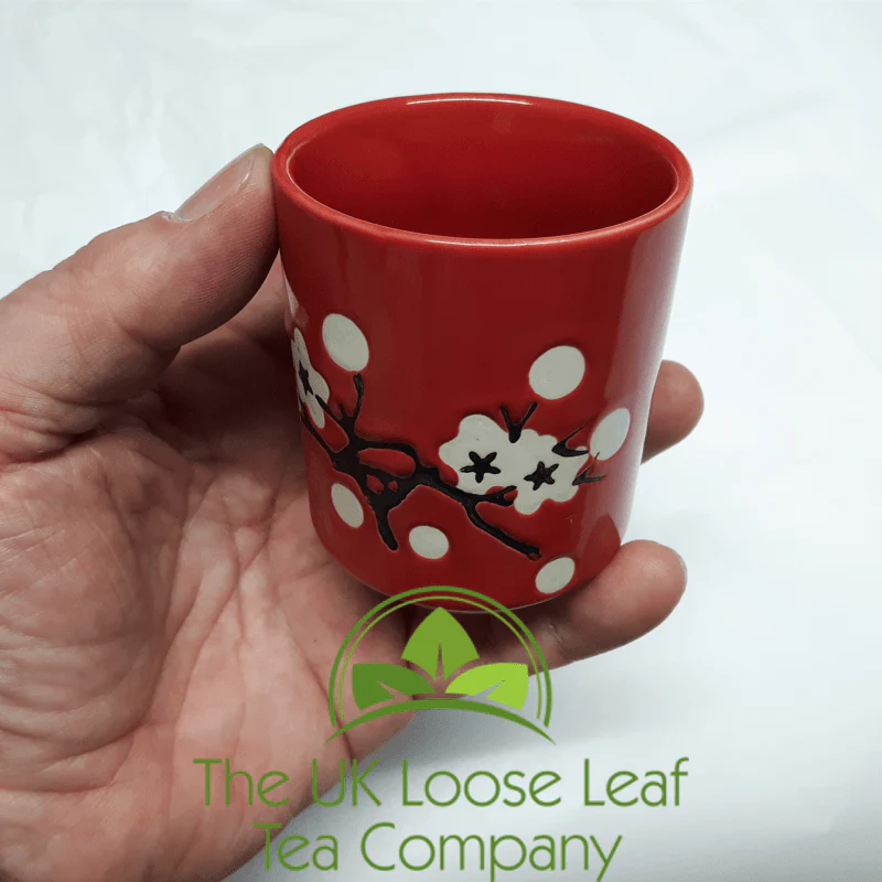 Cherry Red Square Tea set ~ 4 Cup Teapot - Image 2
